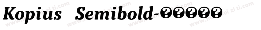 Kopius   Semibold字体转换